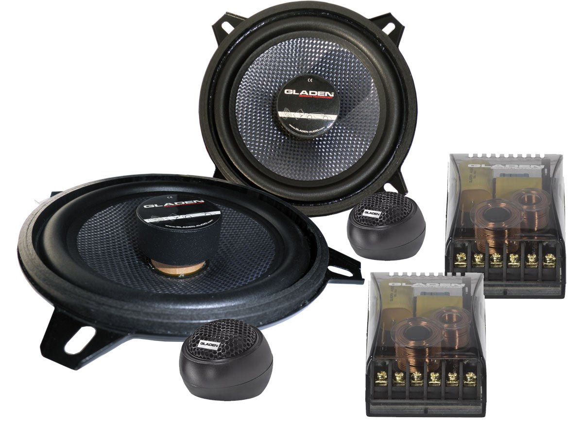Gladen RS 130 Slim rund XLR 105 W Auto-Lautsprecher – KFZ-Lautsprecher (XLR, 105 W, 70 W, 3 Ohm, 2,5 cm)
