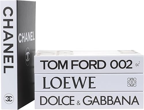 Miniatura 21 de Luxe Large | 4 libros decorativos para decoración del hogar | Decoración de libros de mesa auxiliar | Libros falsos para decoración | Decoración de