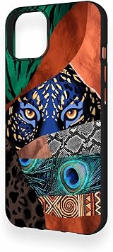 iPhone 13 Uyumlu Amazon Kaplan Desenli Silikon Kılıf, Siyah
