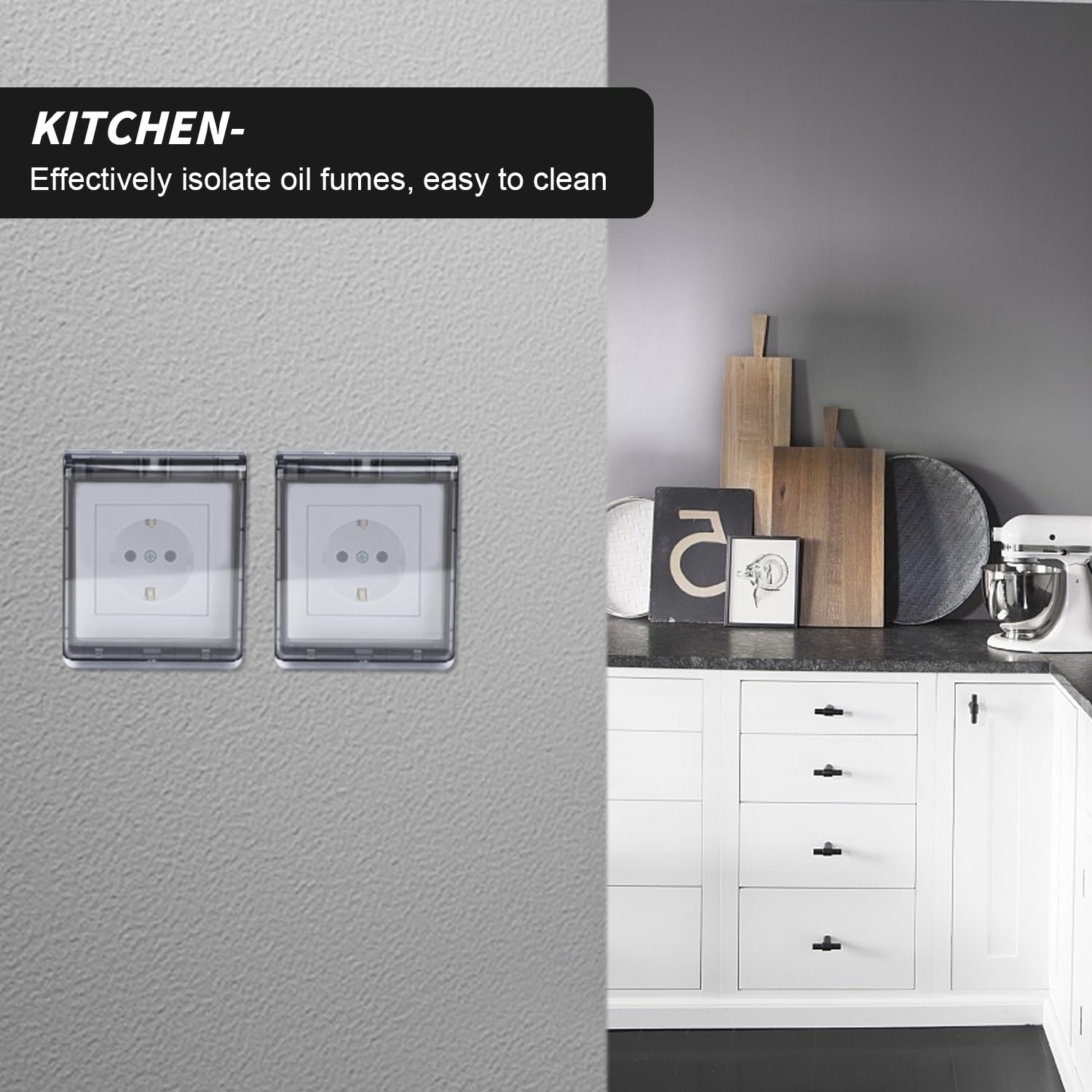 Copertura Impermeabile Per Prese Elettriche - Trasparente, Tipo 118 Per Bagno E Cucina