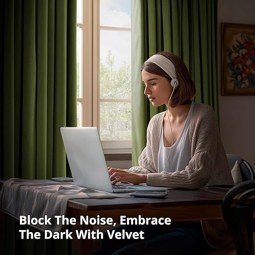 Miniatura 8 de HPD Half Price Drapes Cortinas Opacas Térmicas de Terciopelo Signature para Sala de Estar de 96 Pulgadas de Largo (1 Panel) con Bolsillo para Barra,