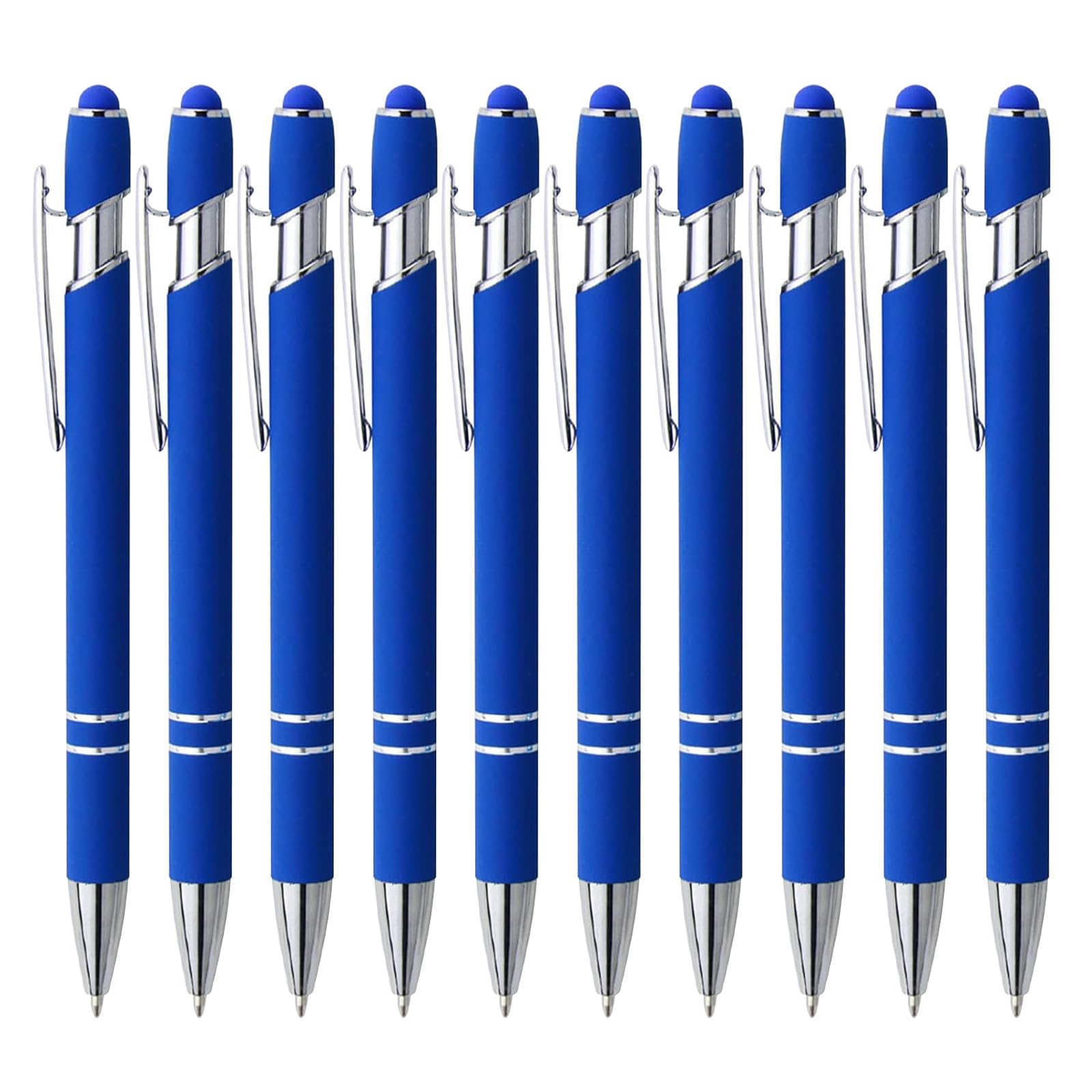 ENLACE Kugelschreiber Hochwertig Ergonomische Kugelschreiber,Rutschfeste Griffzone Schwarze Tinte Kugelschreiber,Kuli Metall Kugelschreiber Set für Büro Haushalt