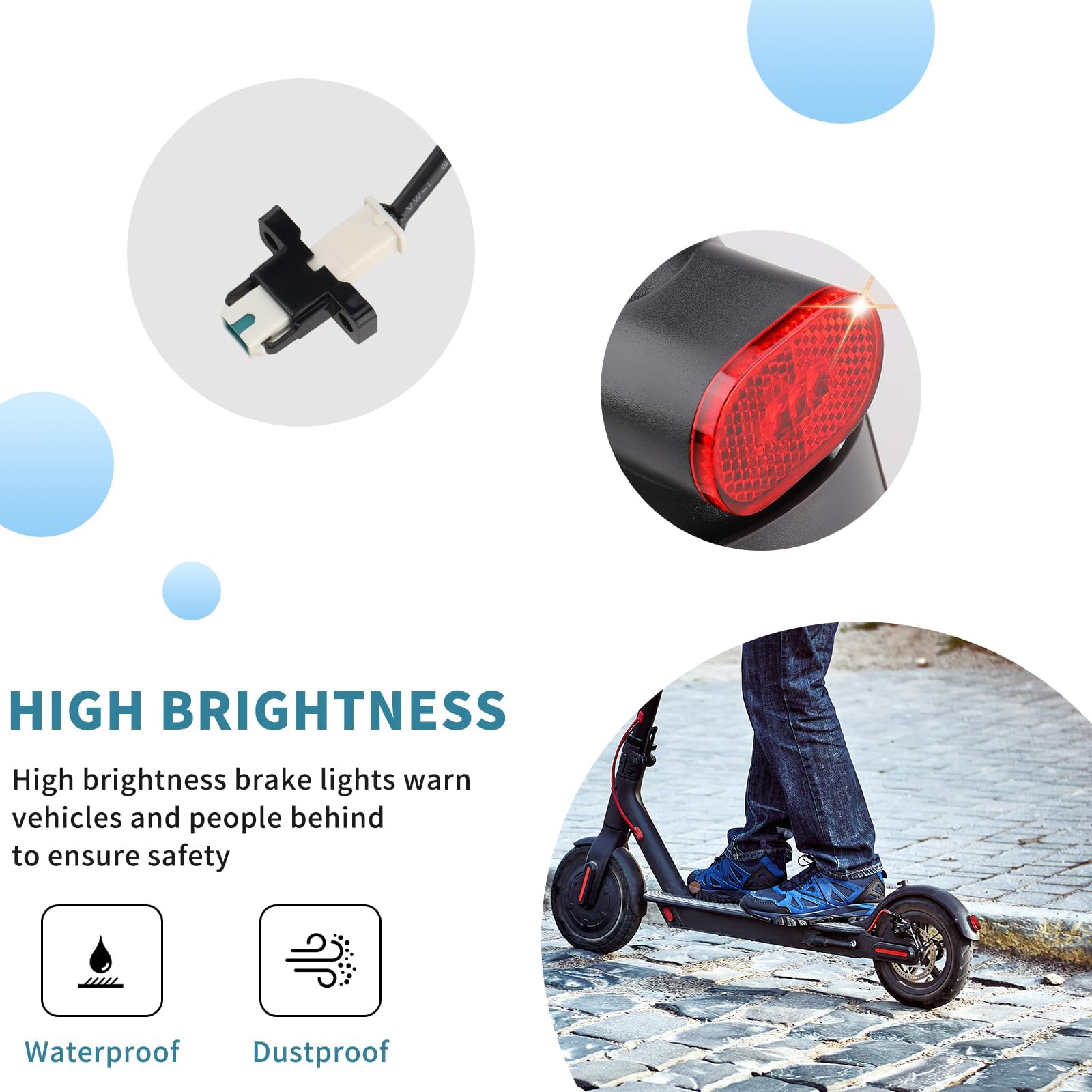 E Scooter Guardabarros Trasero, Scooter Eléctrico Guardabarros Trasero Scooter Eléctrico Compatible para Xiaomi E Roller Mi M365 1S Pro Pro 2 — view 5