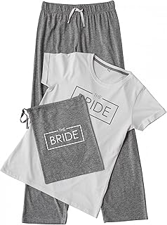 Bridal Party Bride Squad Ladies/Womens Pyjama Set Bag Pajamas Hen Party Bachelorette Bride Bridesmaid Mother Bride Groom Maid of Honour (The Maid of Honour, XXL)