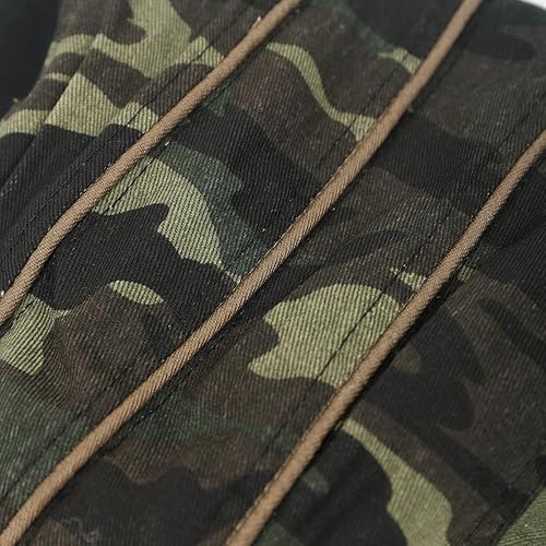 Miniatura 7 de Sombrero plano al aire libre del conductor del algodón del Newsboy del camuflaje de los hombres