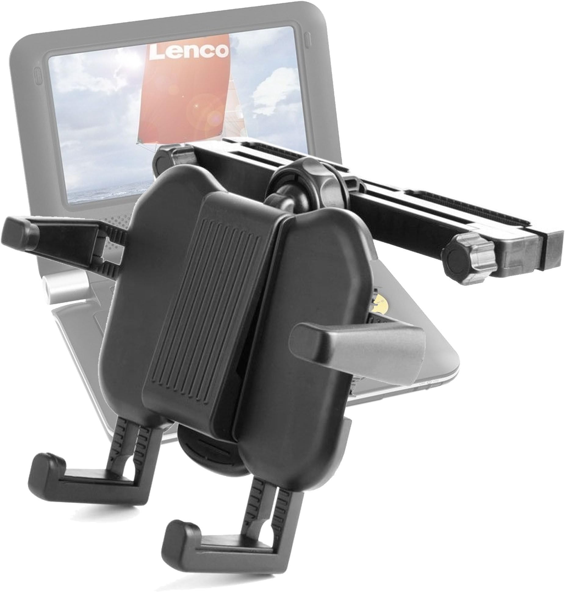 in-Car Mount - Suitable for Use with Lenco DVP-733 | -735 | -736 | -738 X2 | -739 X2 | -931 | -936 | -938 | -941 | -7 Snoopy Comics | -740 | -741 | MES-211 | MES-217 | MES-230 & MES 403