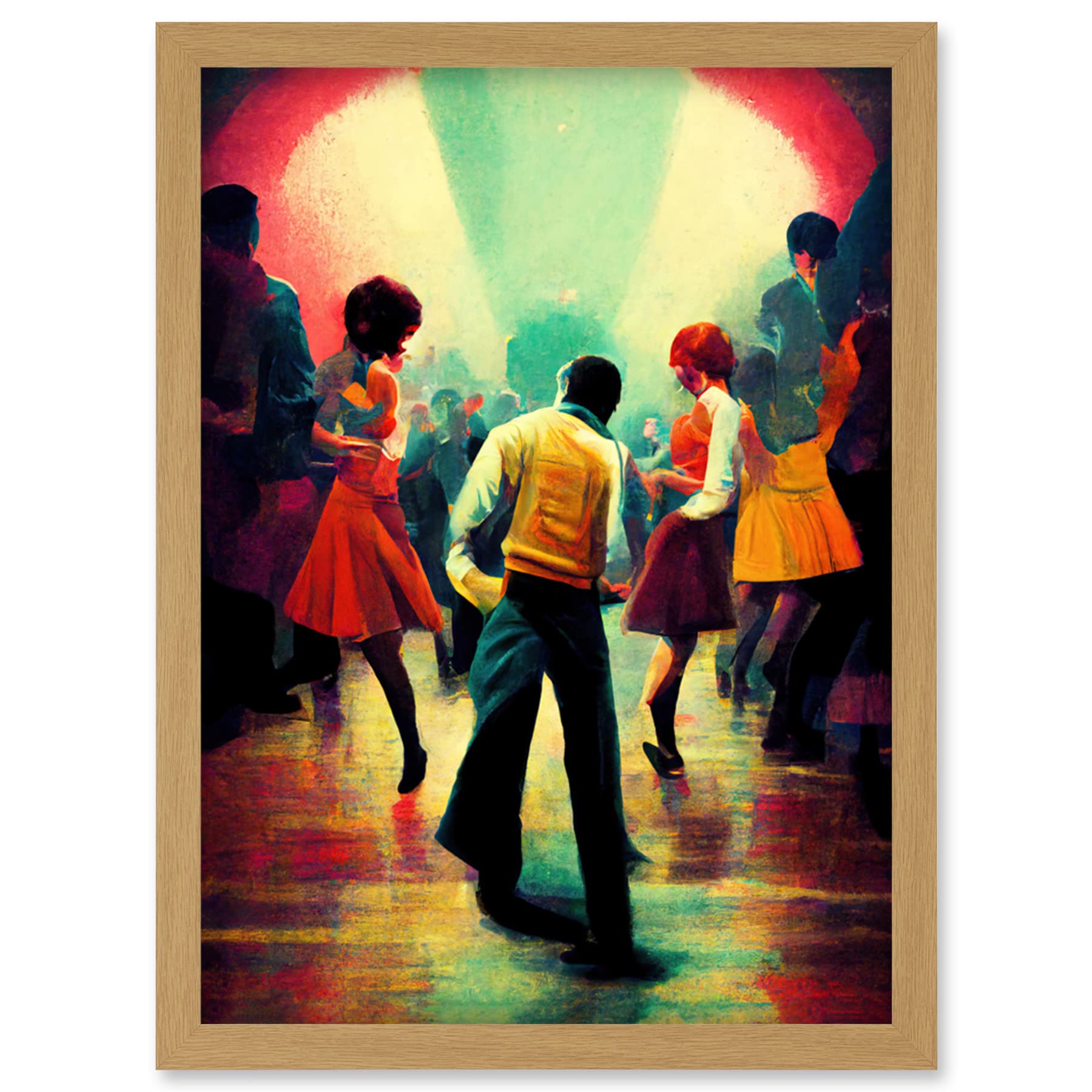 Doppelganger33 LTD Northern Soul Music Retro Sixties Artwork Framed Wall Art Print A4