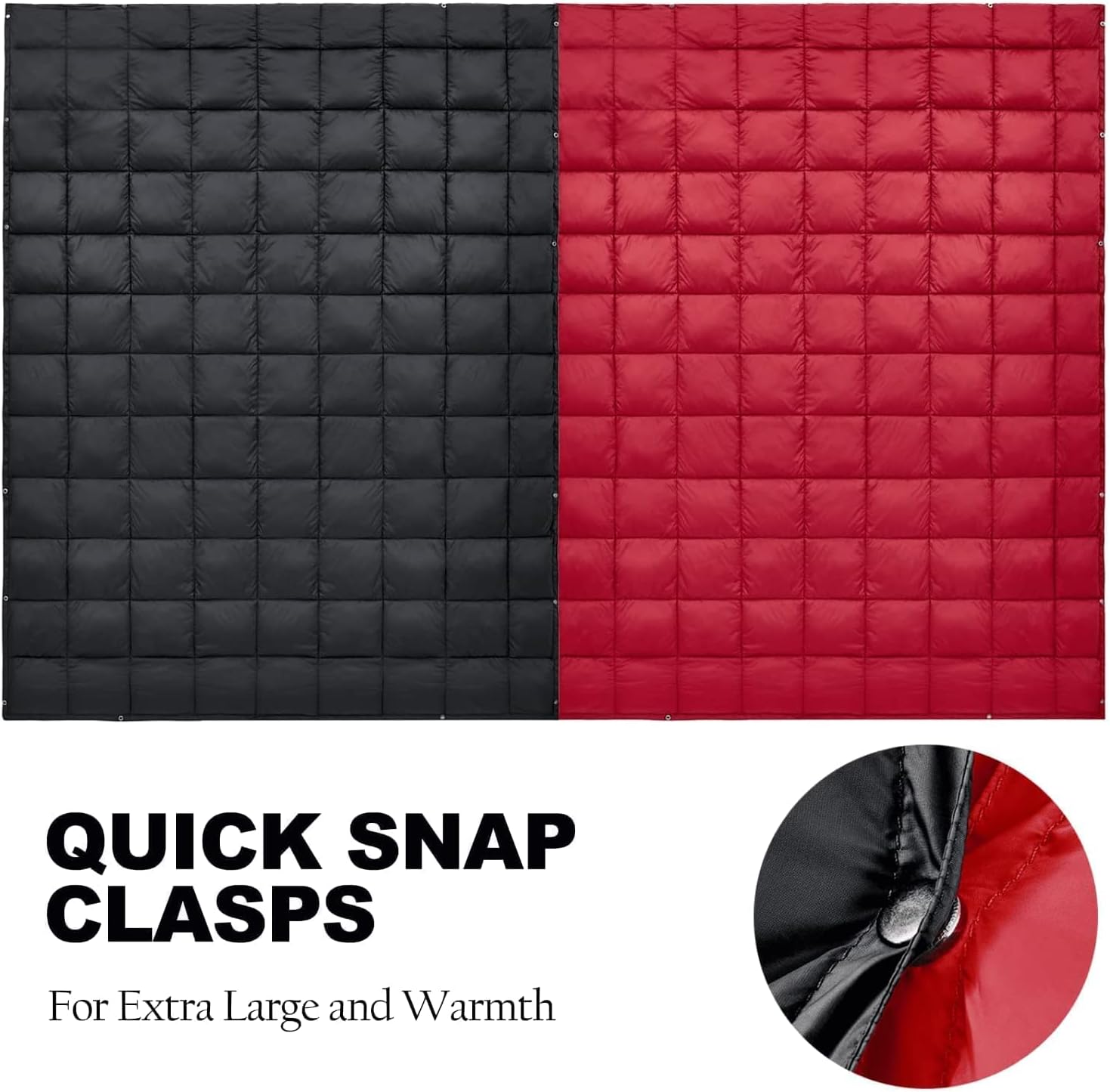 KingCamp Puffy Blanket for Camping, Warm Down Alternative Outdoors Indoors Quilt, Lightweight Compact Packable Windproof Blankets for Stadium, Airplane, Travel, Picnics, Backpacking