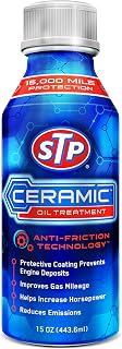 STP Ceramic Oil Treatment 15oz - Lasting Engine Protection Up to 15,000 Miles, Anti-Friction Boost for Smoother Performance