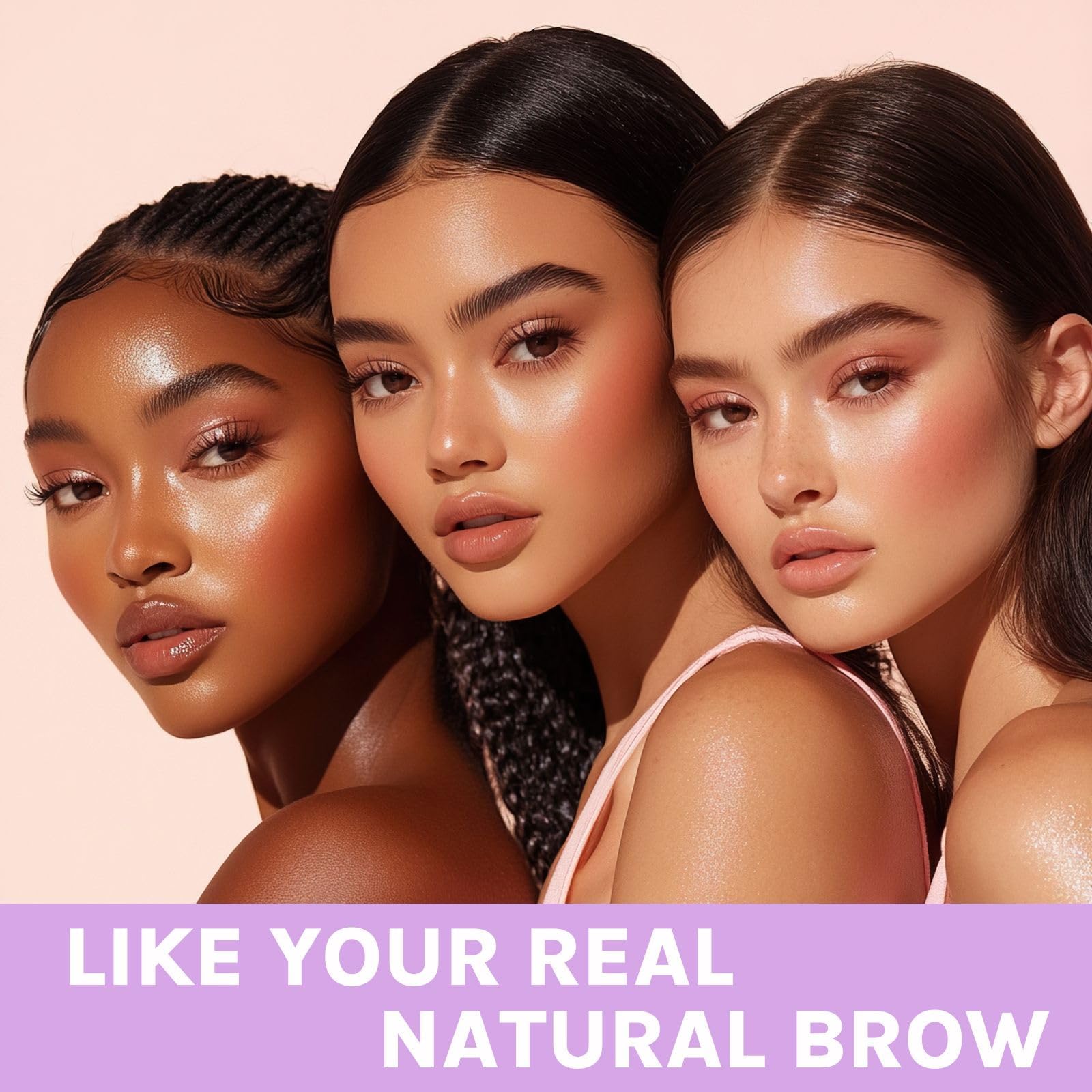 Augenbrauenstift, gebogen, um 30 °, Magic 2-in-1, Eyebrow Pen Pro, wasserdicht, mit 2 Spitzen, Augenbrauenstifte mit intensiver Microblading für Damen, Make-up, das den ganzen Tag anhält