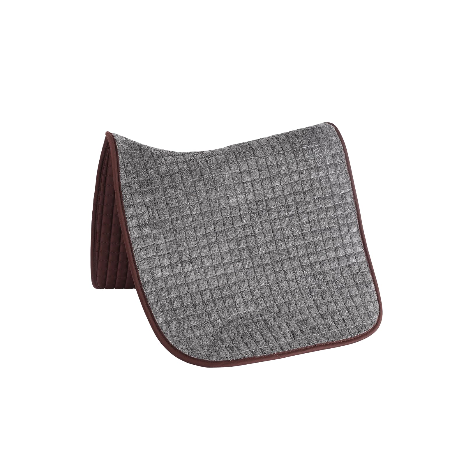 GP Coussinet de selle en coton universel marron, tissu de selle de saut classique respirant