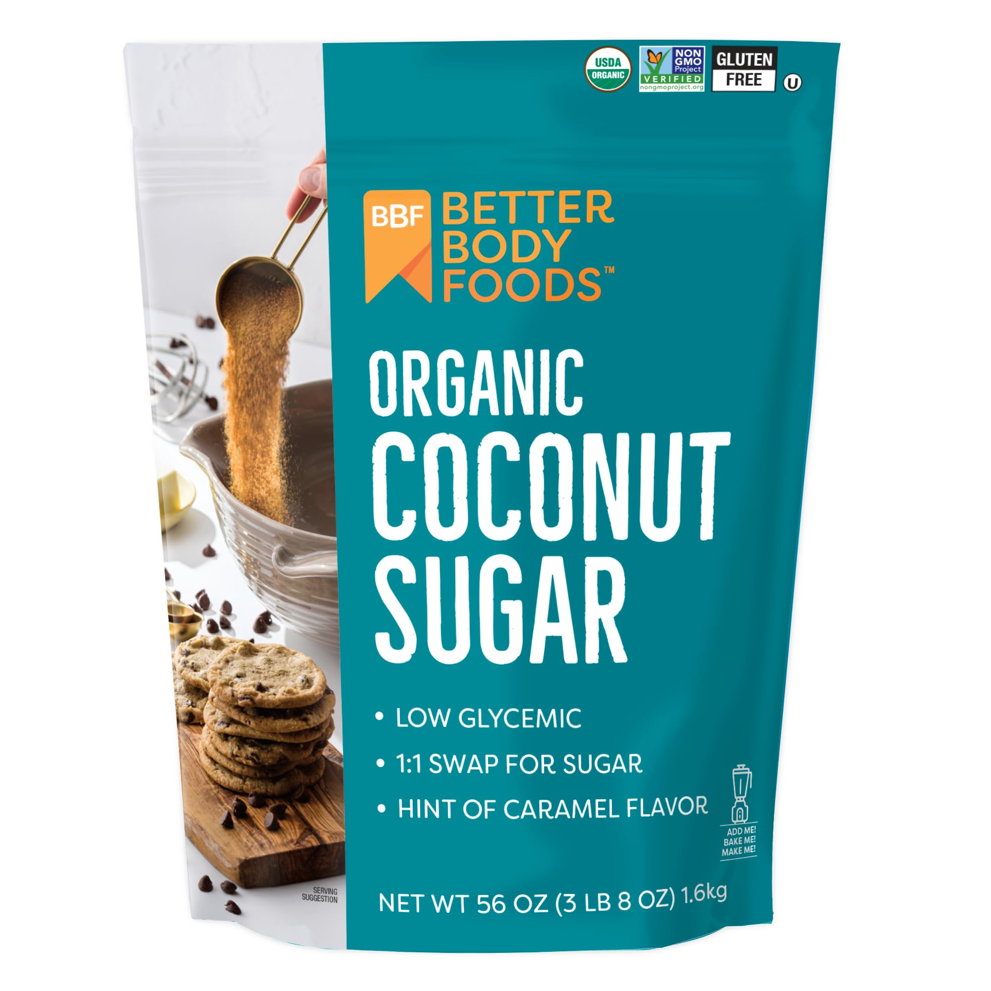 BetterBody Foods Organic Coconut Sugar 3.5 lb