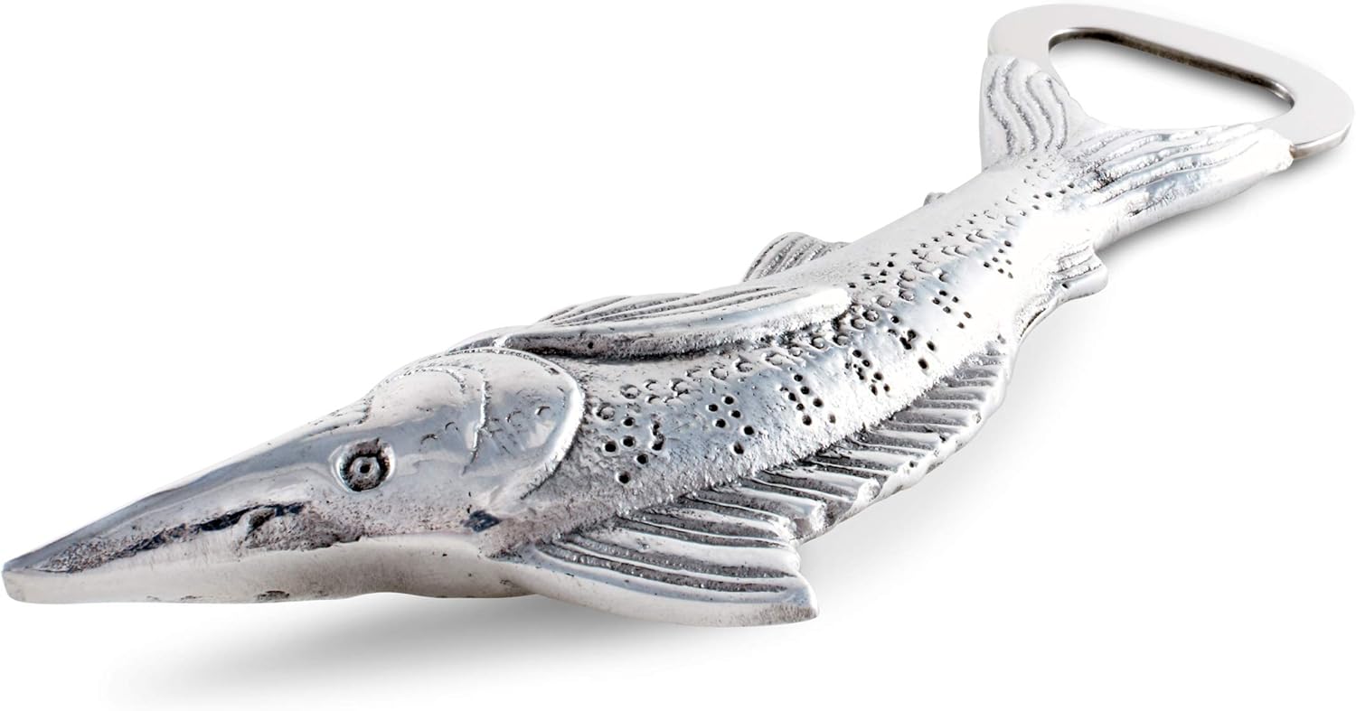 Arthur Court Cool Bottle Opener - Marlin Fish Design, Ideal Father's Day Gift for Men, Fishermen, Hunters - Stainless Steel Head, Easy Care, Comes in Gift Box