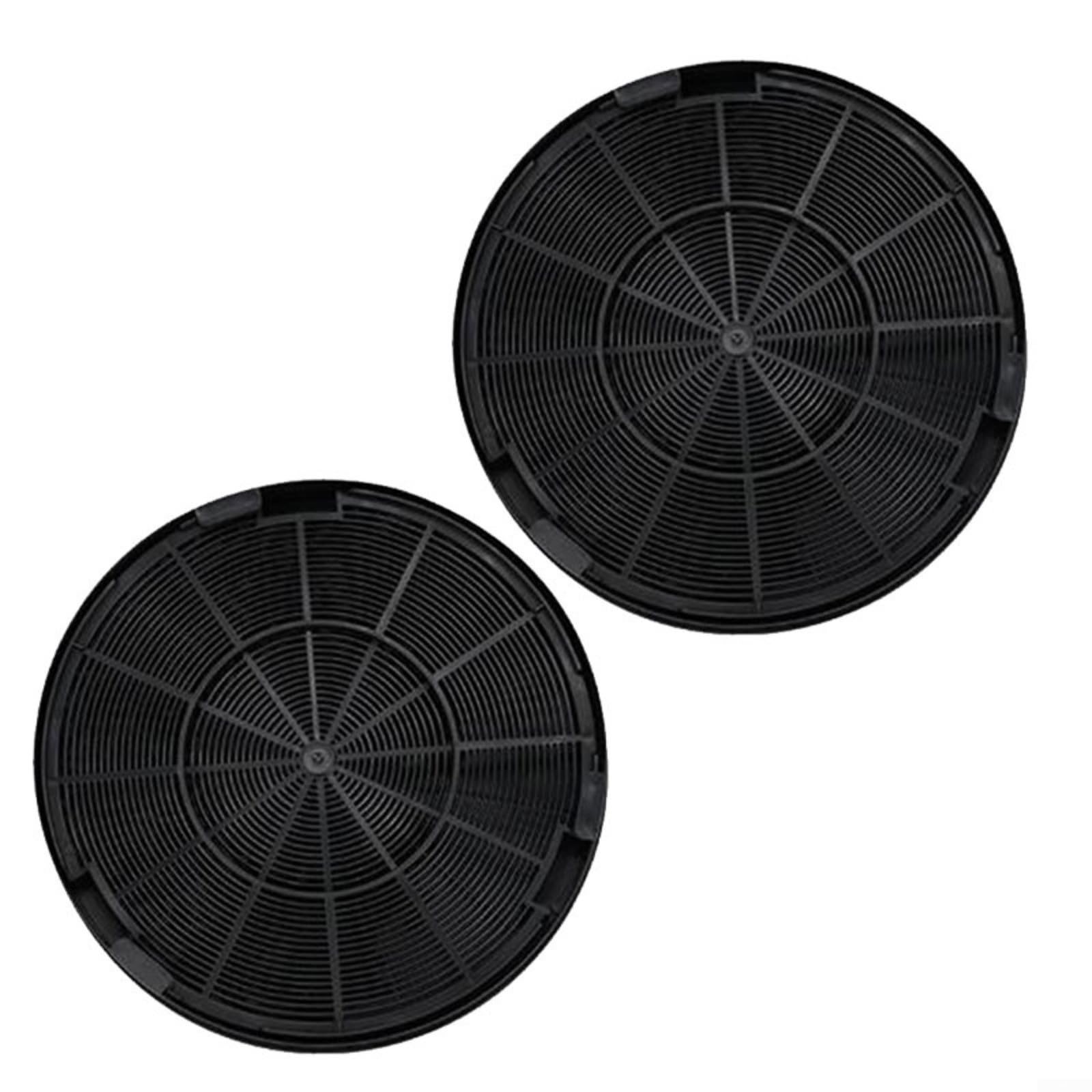 Paquete de 2 filtros de carbón activado para campana extractora de cocina de 198 x 30 mm, accesorios de repuesto para una absorción eficiente de olores y aire fresco de larga duración en el