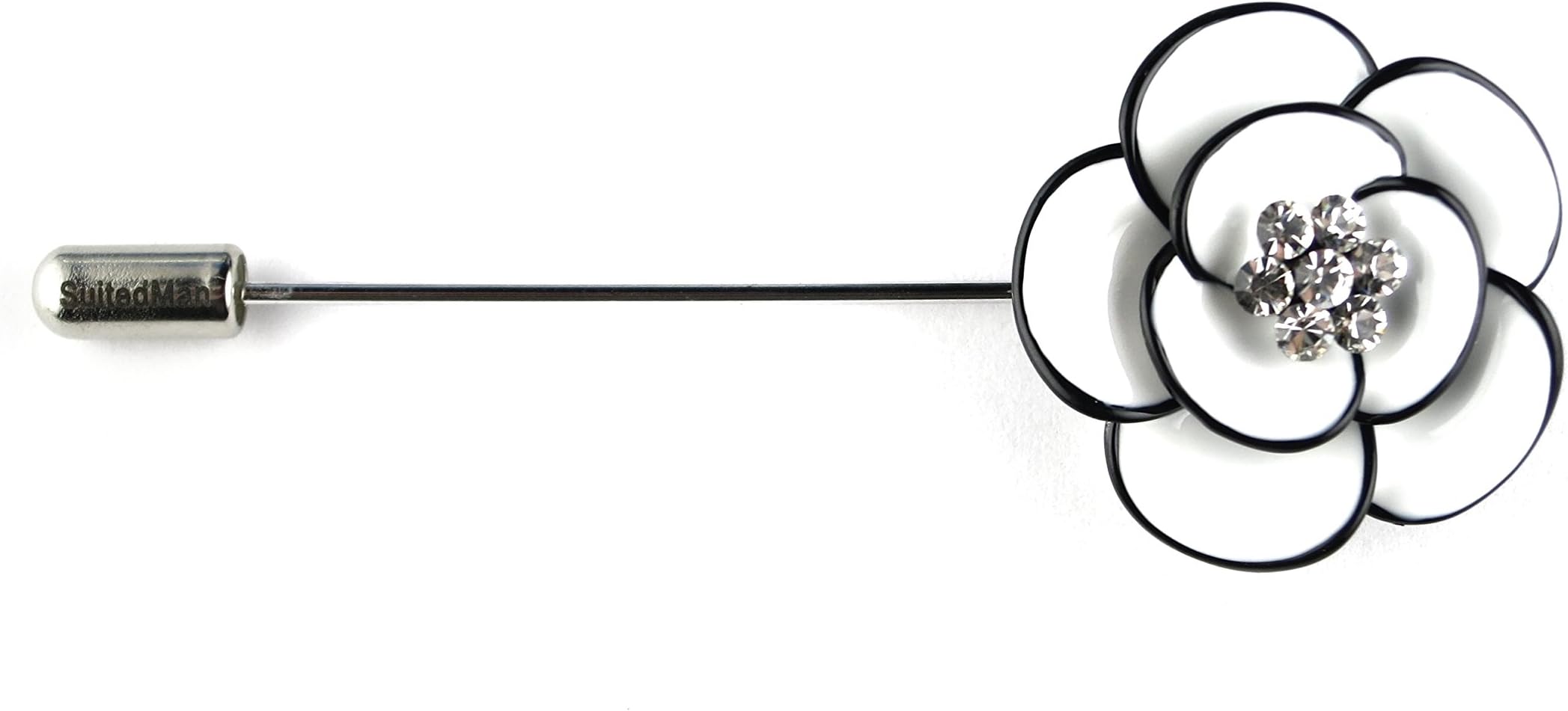 Suited Man Men's Crystal Camellia