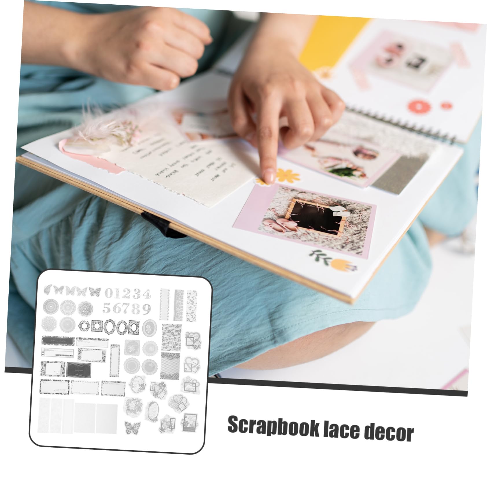 jojofuny 3 Set Adesivi Decorativo Per Scrapbook Eleganti Decalcomanie Carta Per Diario E Progetti Creativi Per Decorazioni Uniche 100 Pezzi * 3