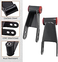 Vista 4 de Kit de Grillete de Resorte y Colgador de Descenso de 4" para Suspensión Trasera Compatible con Pickup Chevy GMC C10 2WD 1973-1987 Kit de Caída