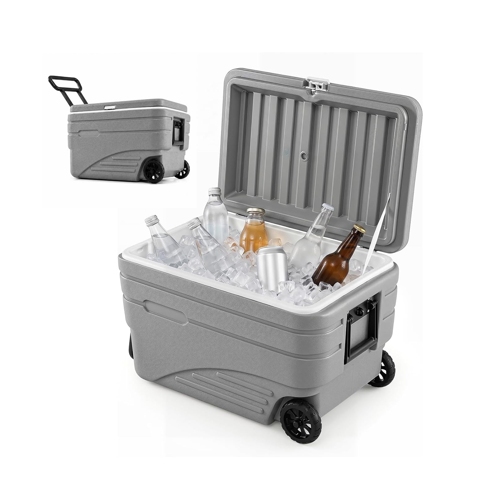 LIFEZEAL Frigorifero Portatile con 2 Ruote e Maniglie