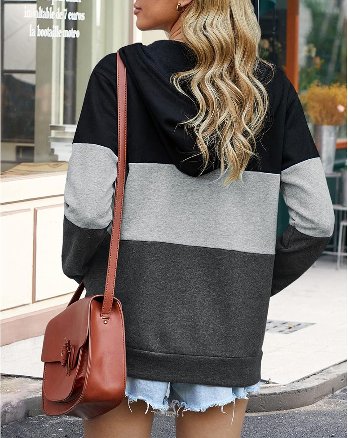 FUPHINE Womens Long Sleeve Hooded Sweatshirt Zip Up Pullover Top Casual Loose Tie Dye Shirts With Pocket : Clothing, Shoes & Jewelry