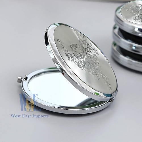 Miniatura 5 de WE 12 piezas fucsia máscara de mascarada espejos compactos - quinceañeradulce 16 (fucsia)