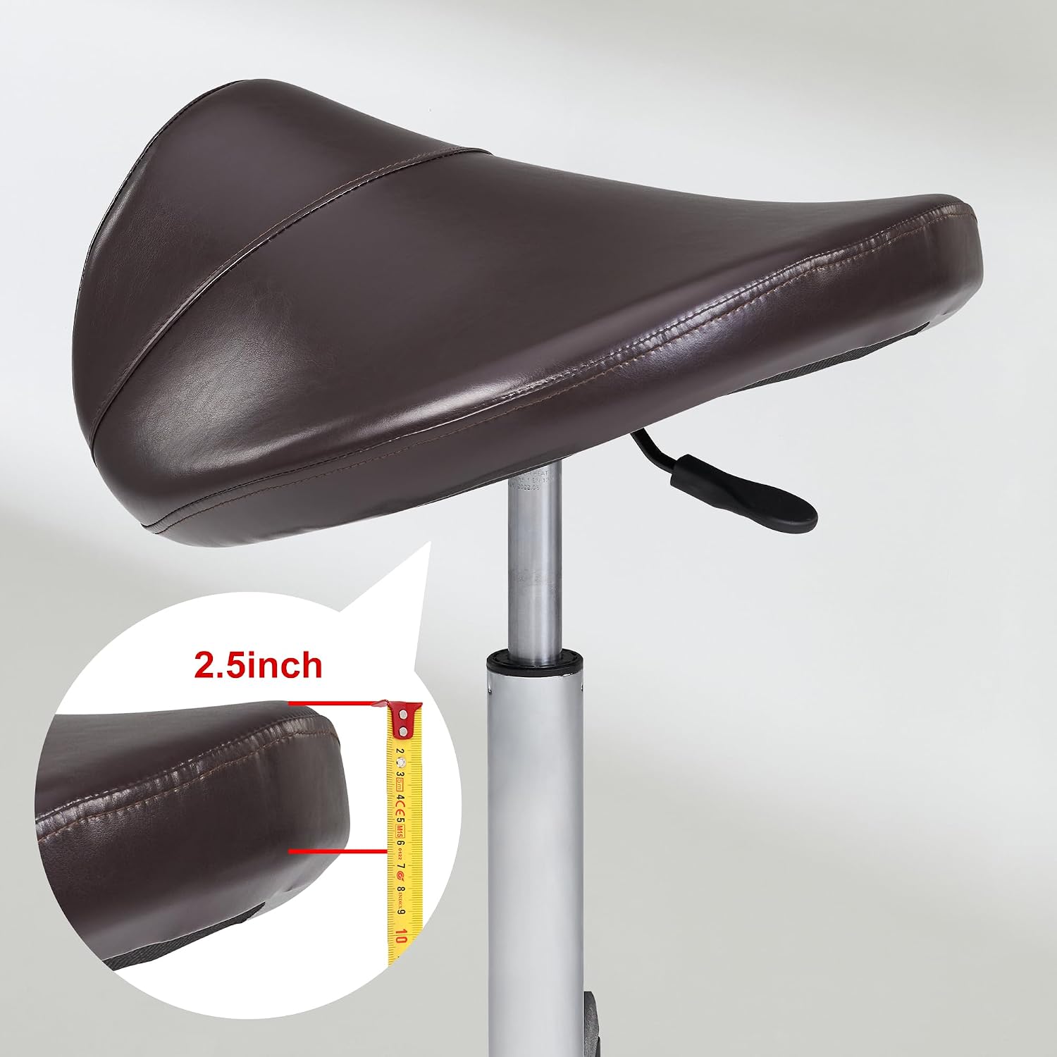 Master Massage Saddle Stool with NanoSkin Upholstery, Coffee