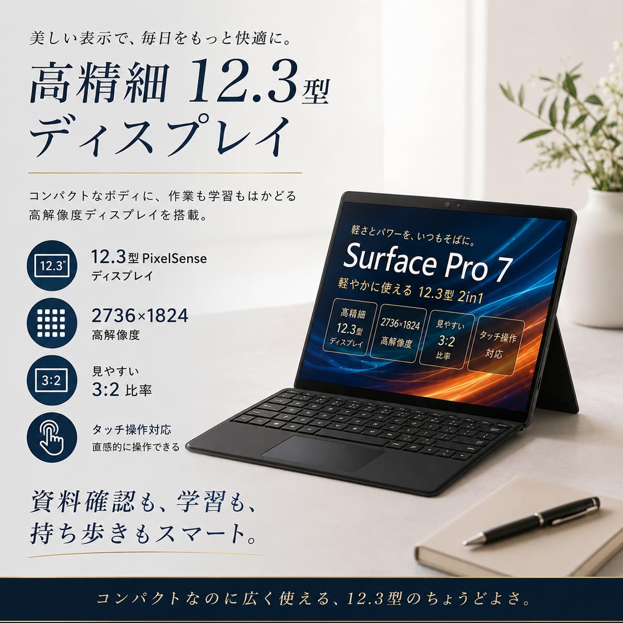Amazon.co.jp: 【整備済み品】タブレットPC Surface Pro 7 12.3型 第10