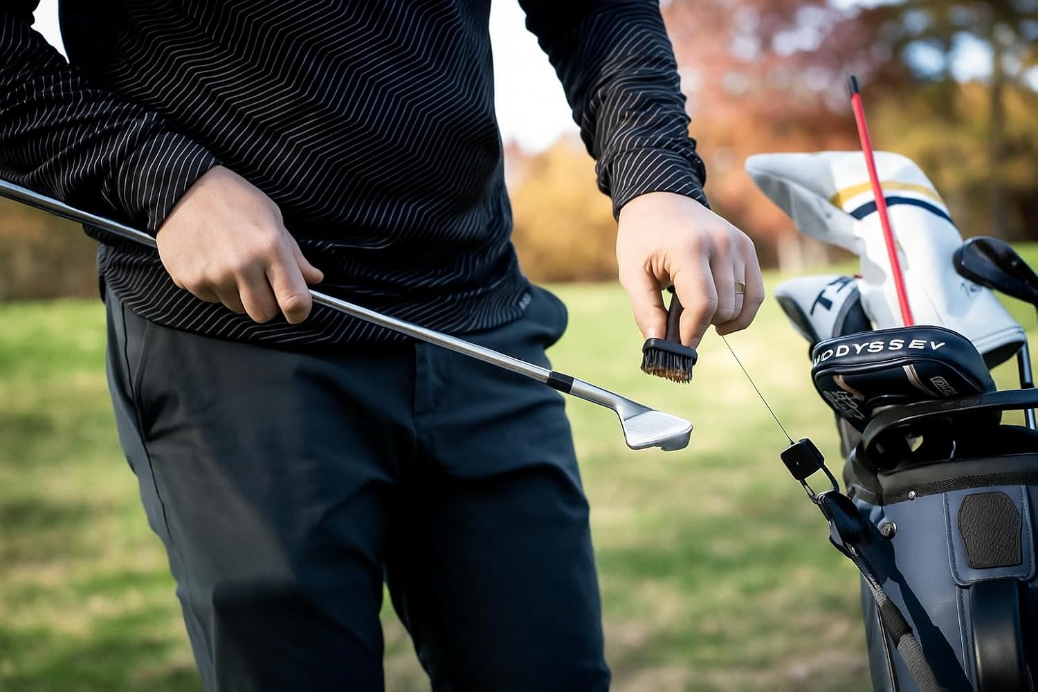 Mini Golf Club Brush - Premium Golf Brush Tool for Effective Cleaning, Durable Golf Club Cleaner Brush with Retractable Cord and Sturdy Bristles - Golf Brush and Groove Cleaner in One - Image 8