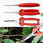Sanung 2 Pack Pruning Shears - Straight Stainless Steel Hand Pruner Garden Trimmer Scissors Clippers With PVC Handle Safety Lock for Gardening Tree Trimming