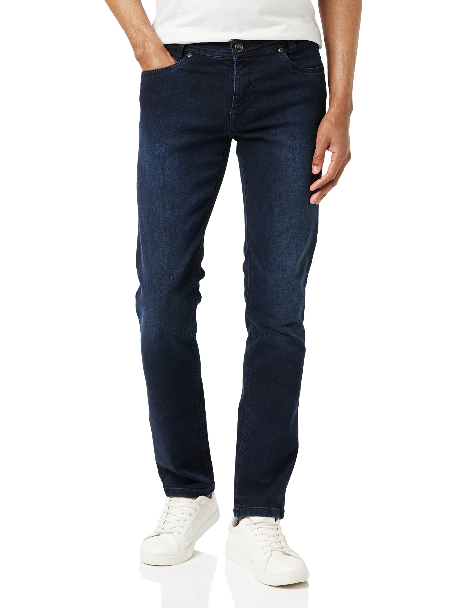 Atelier GARDEUR Men's Sandro Left Hand Twill Slim Jeans, Blue (Dark Blue 169), 34 W/34 L