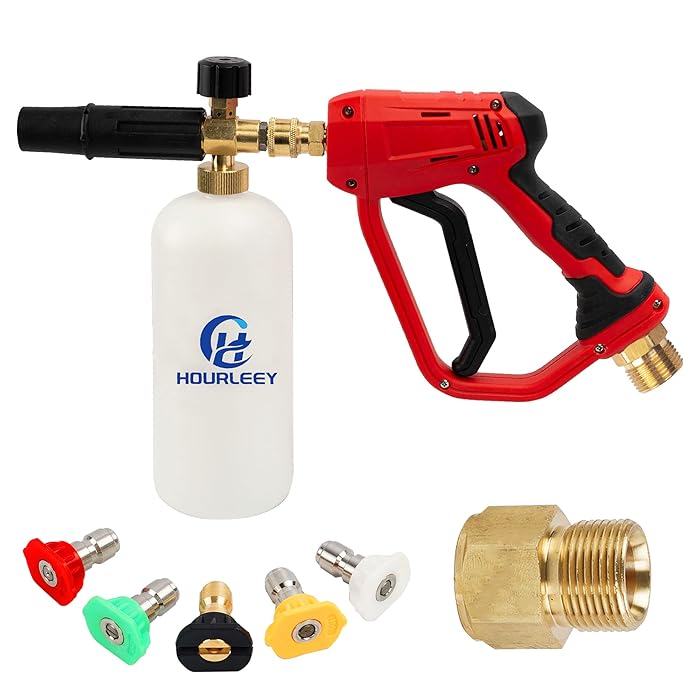 Buy Hourleey Pressure Washer Gun with Snow Lance Foam Cannon, Foam