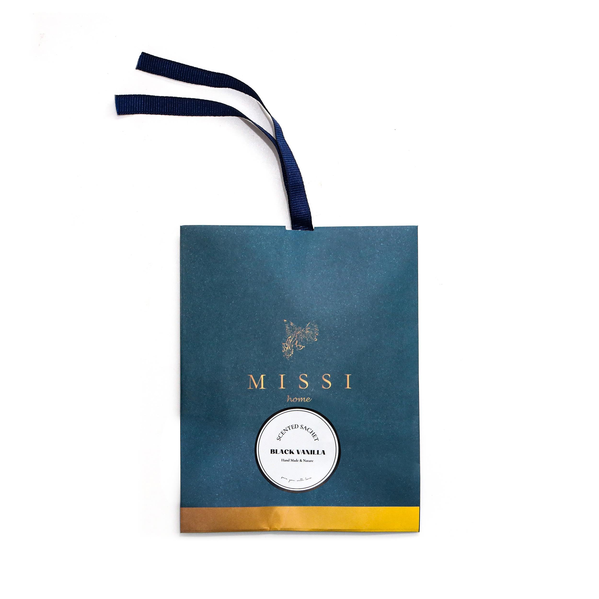 MİSSİ 3 Adet Black Vanilya Kokulu Zarf Seti