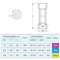 Vista 8 de TICONN Kit de 200 Conectores de Cable a Tope Termorretráctiles, Terminales de Crimpado de Cable Eléctrico Aislados e Impermeables, Empalme a Tope