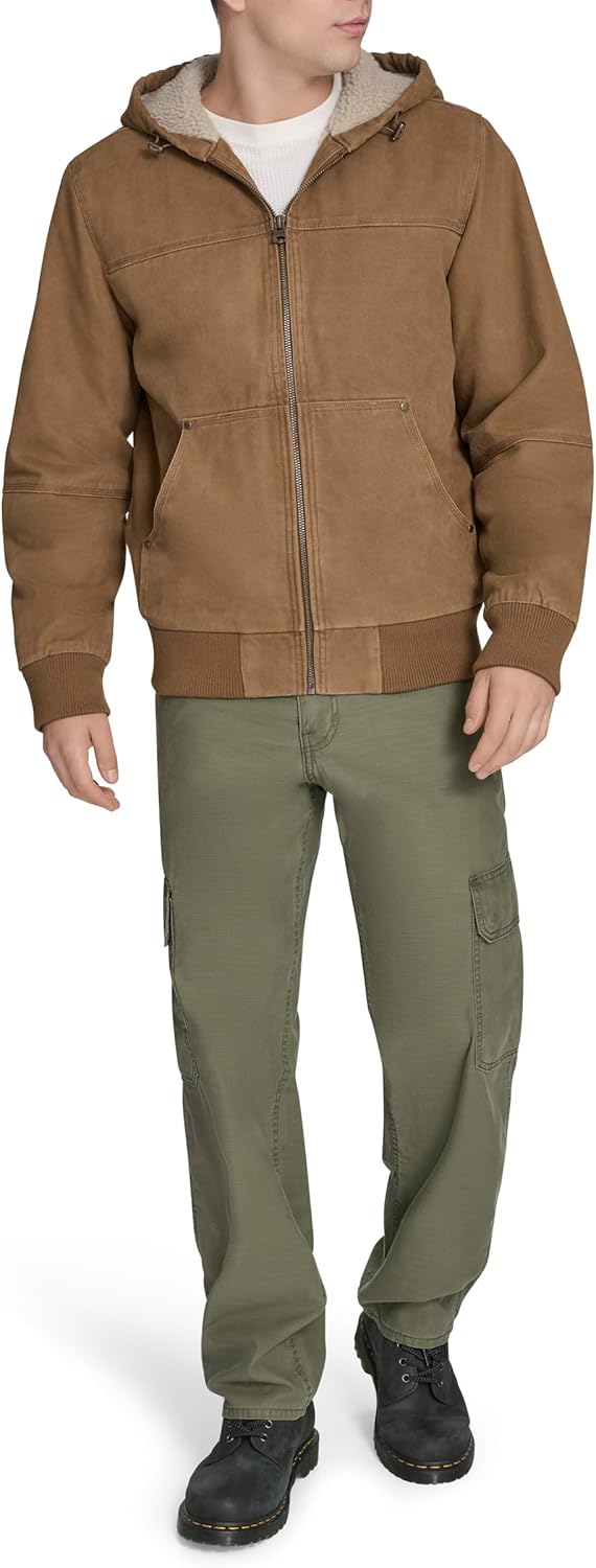 Levi's Men's Workwear Cotton Canvas Hooded Bomber Jacket (Regular & Big & Tall Sizes) - Image 7