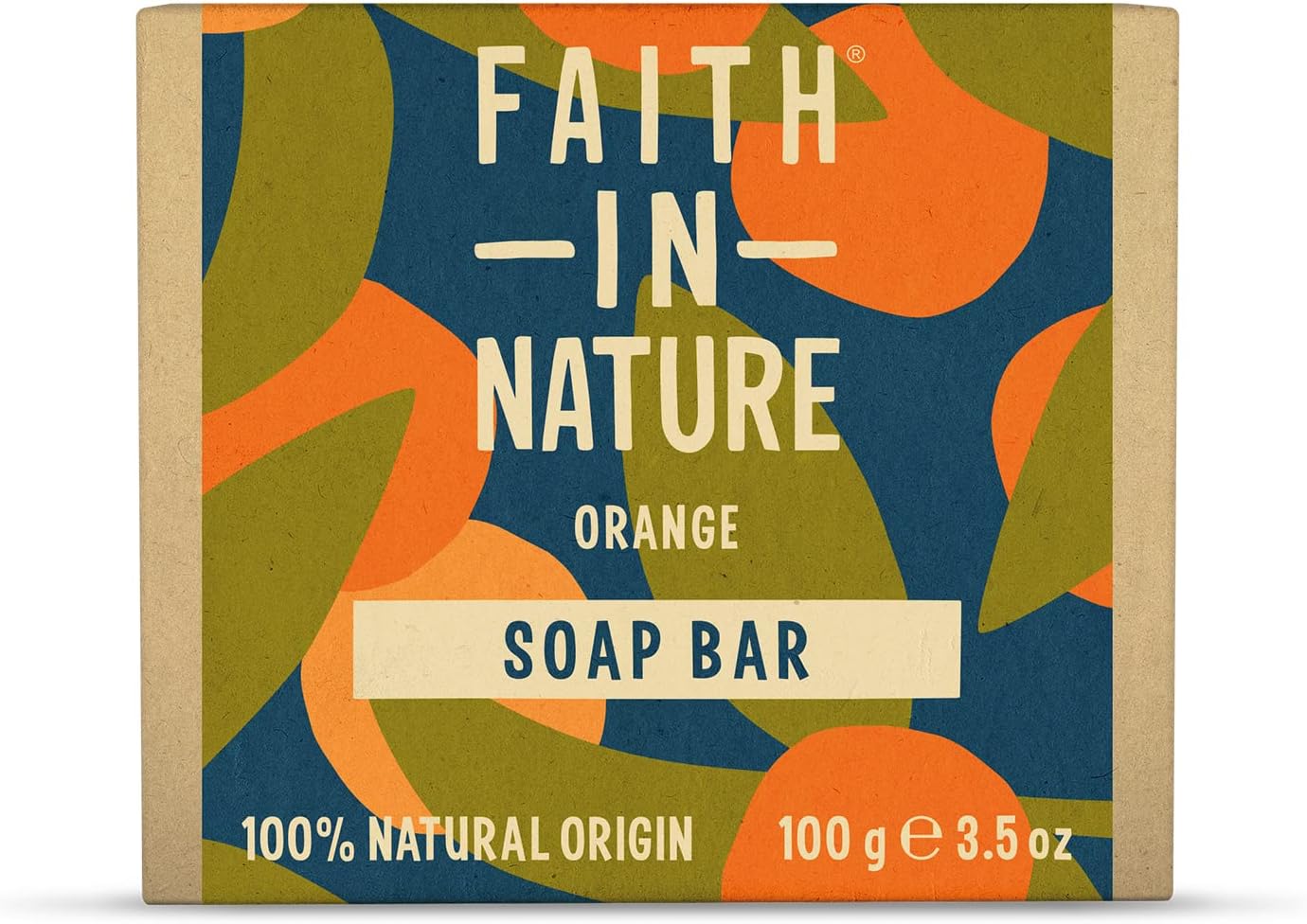 Natural Orange Hand Soap Bar, Detoxifying, Vegan & Cruelty Free, No SLS or Parabens, 100g