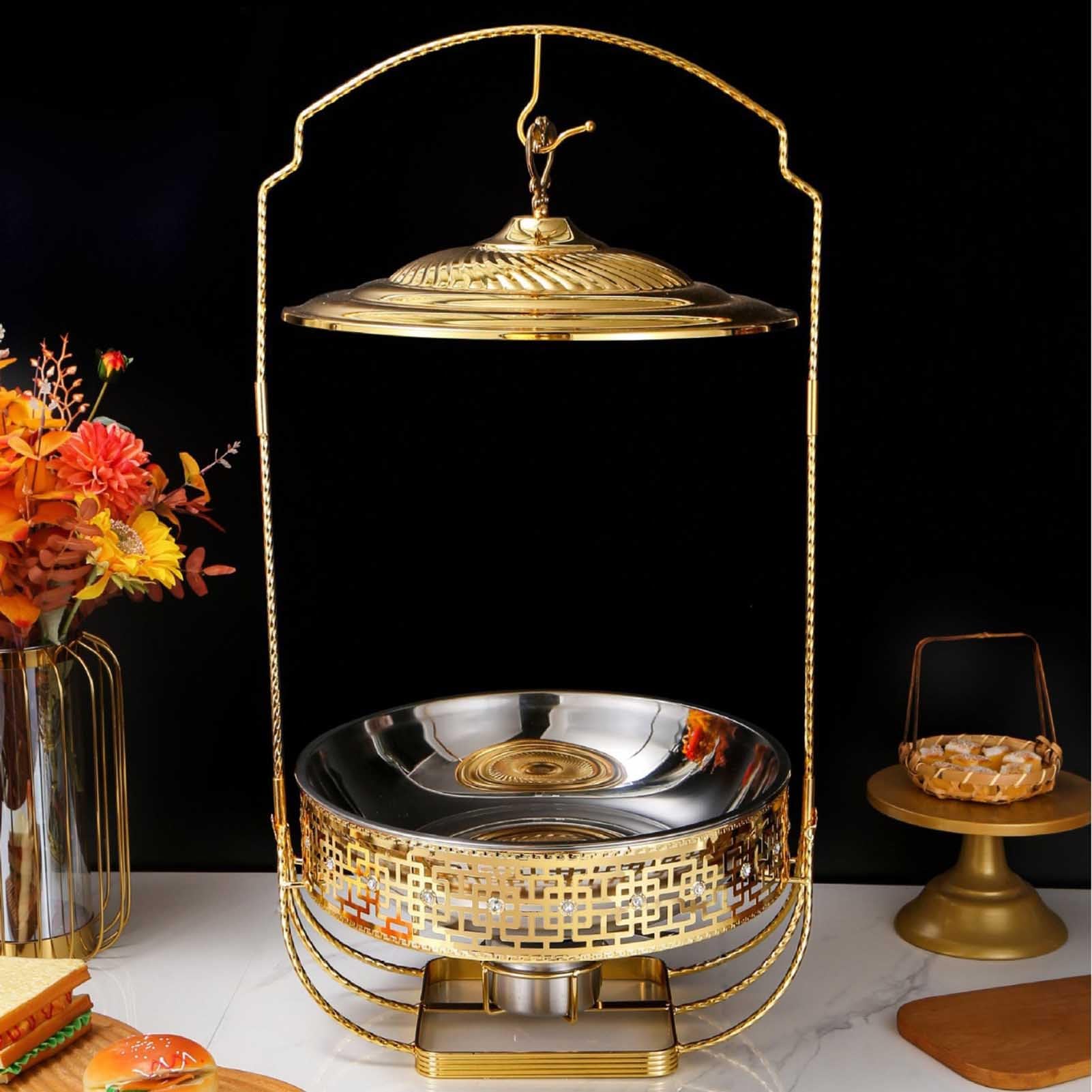 Réchauffeur de nourriture for buffet en acier inoxydable