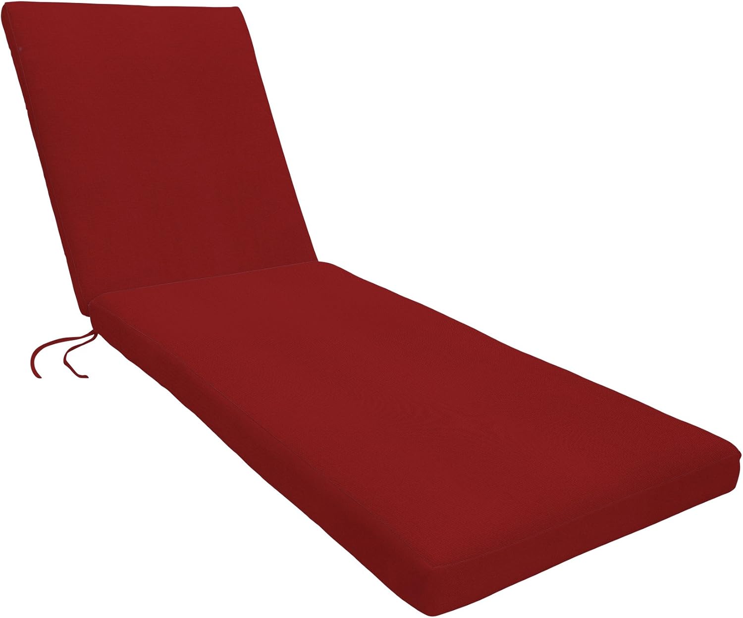 Eddie Bauer Home Outdoor Chaise Cushion, Knife Edge, 26" W x 82" L x 2.5" H, Canvas Jockey Red