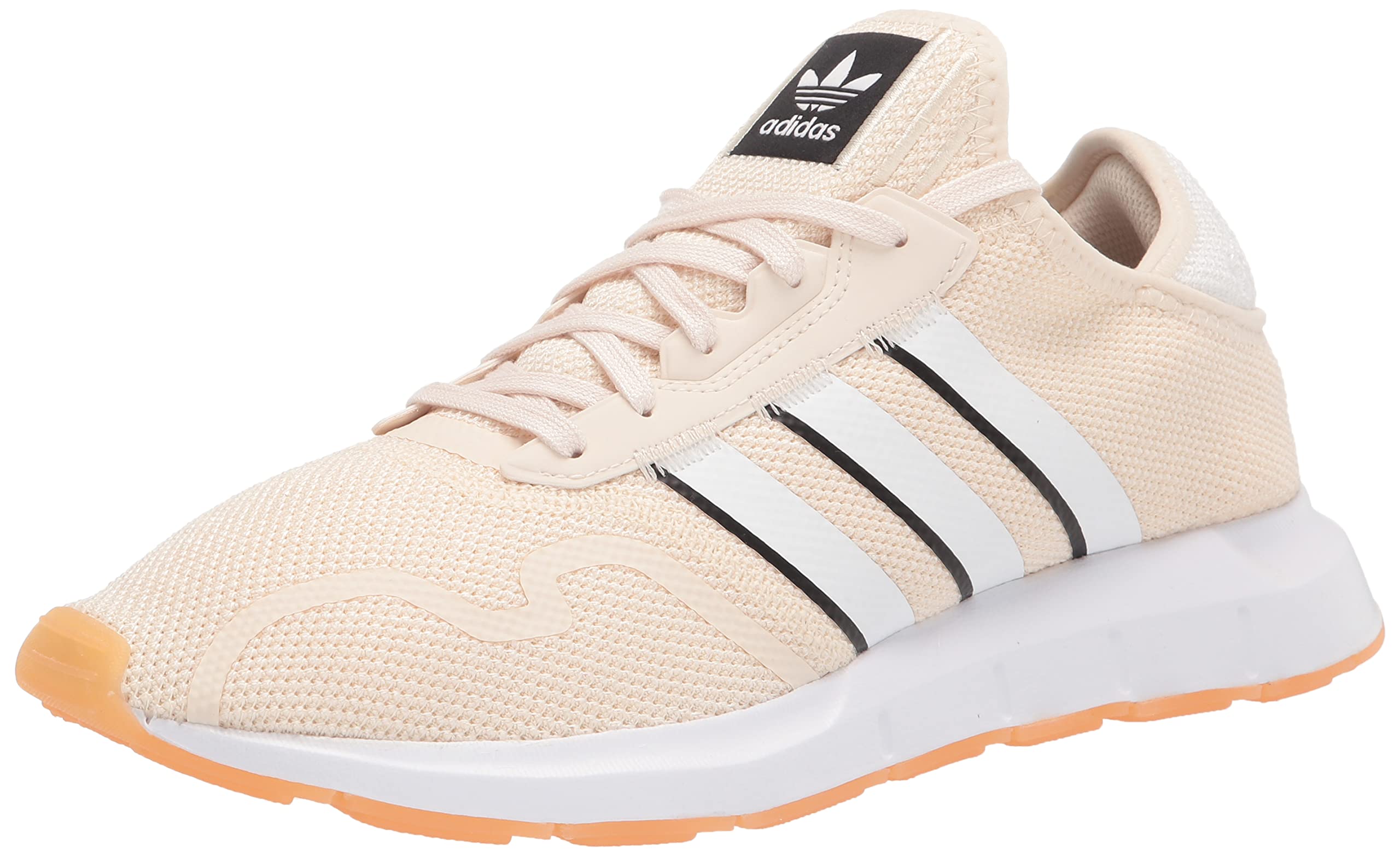 adidas Originals Women's Swift Run Sneaker, Wonder White/White/Black, 11