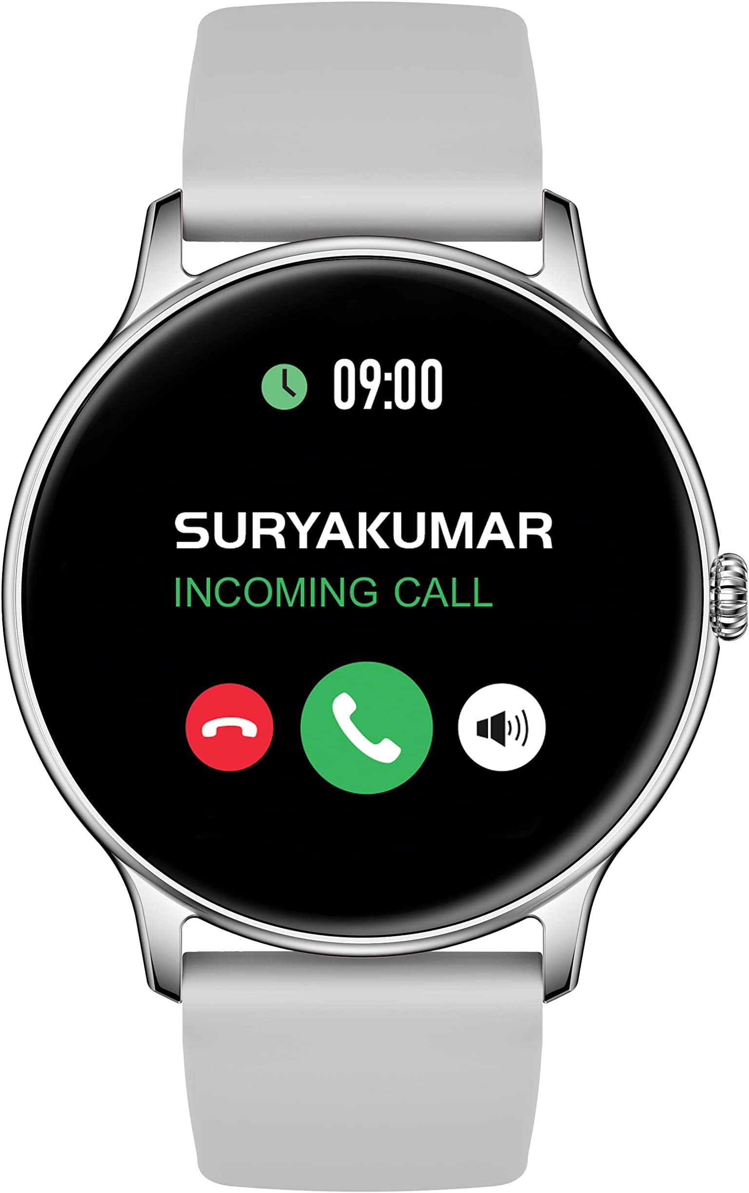 Maxima Newly Launched Max Pro Knight Bluetooth Calling Smartwatch With 44.5Mm Round Active Display Of 550 Nits Brightness, Voice Assistant, Hr & Spo2 Monitor,30+ Excercise Modes,Inbuilt Games (Silver)