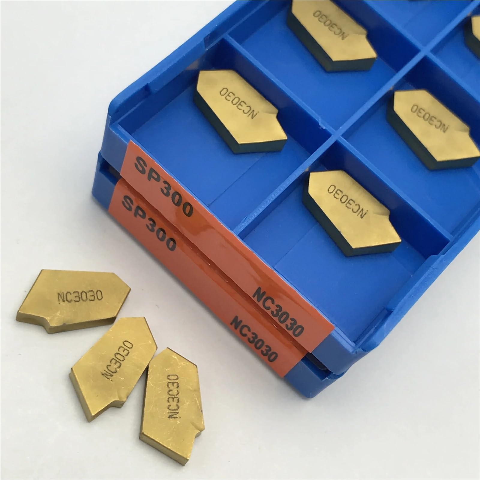 plaquita de torneado, 10 piezas SP200 SP300 SP400 PC9030 NC3020 NC303, herramienta de corte y ranurado, insertos torneado carburo alta calidad(SP400 PC9030)
