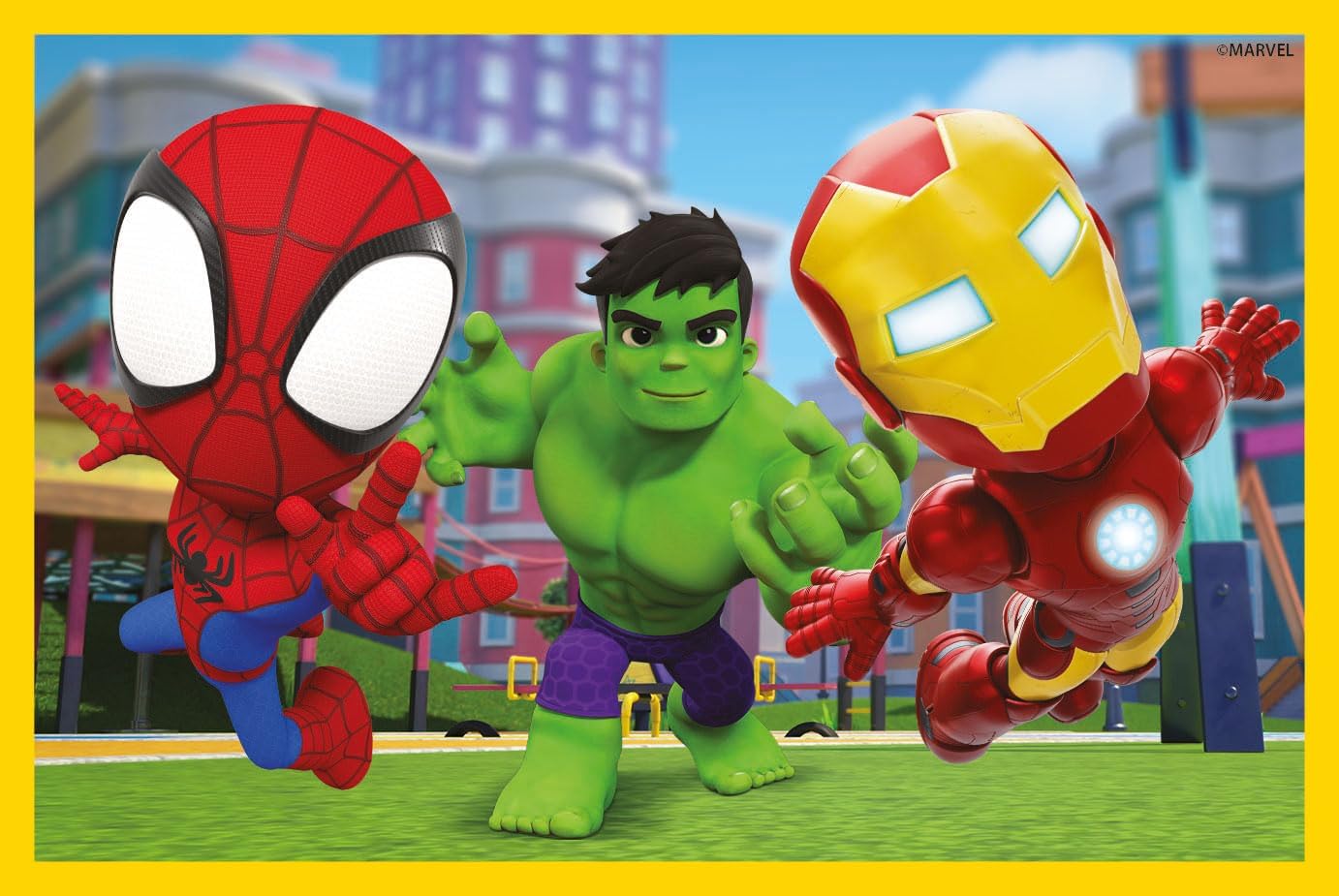Clementoni Marvel Spidey and His Amazing Friends - 6 Pieces Children 2 Years, Cartoons, Cubes, Superhero Puzzles, Made in Italy, Multicoloured, 40661