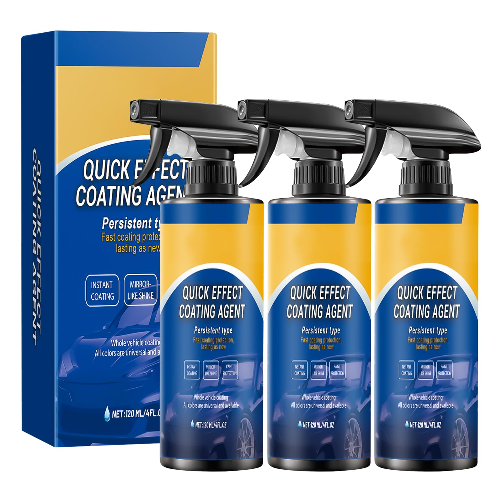 Quick Effect Coating Agent for Car,Das hocheffiziente Keramik-Beschichtungs spray spray coating agent 3 in 1 Hochschutz-Auto-Beschichtungsspray,Repariert Kratzer und Abnutzungserscheinungen Schnell