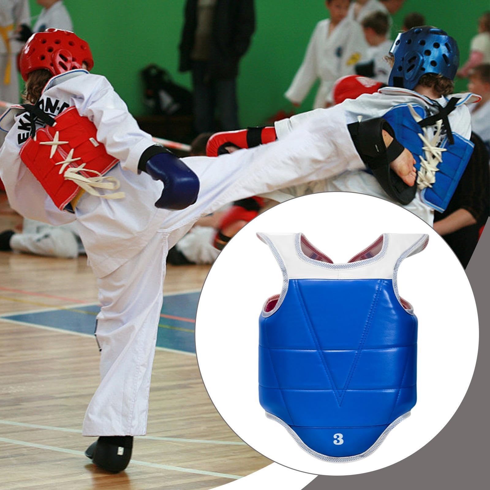 rockible Protector de Pecho de Karate, Chaleco Protector, Almohadilla de protección Corporal de Boxeo Reversible para Golpes Fuertes