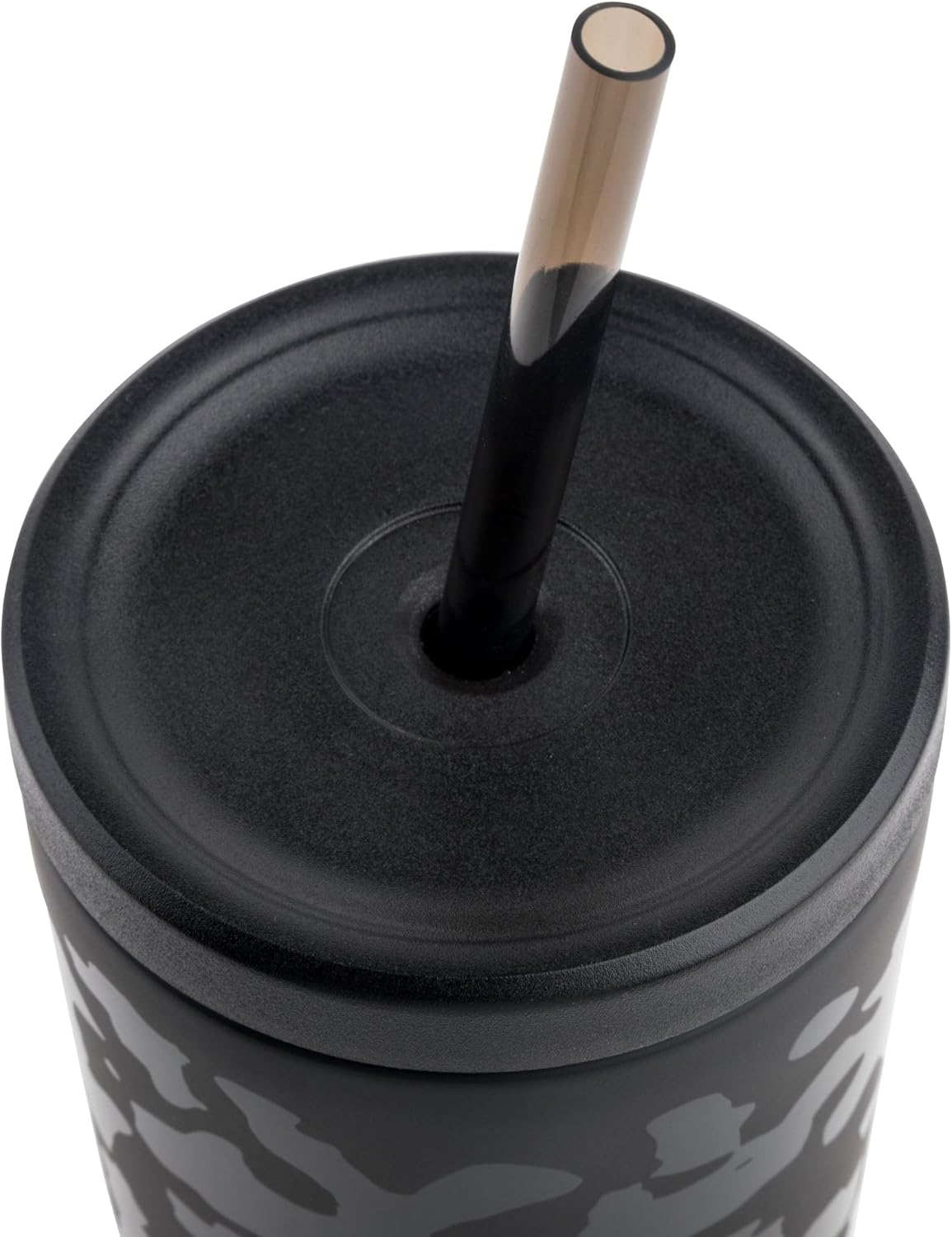 Manna Ranger Double-wall Insulated Stainless Steel Tumbler with Leak-proof Smart Seal Lid and Reusable Tritan Straw - 24 Oz - Black Camo - Image 3