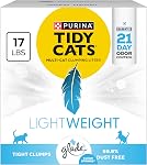 Purina Tidy Cats Litière pour Chats Multi-Chat Légère avec Glade Clear Springs, Agglomérante, Faible Poussière, Parfumée - Boîte de 17 lb