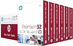 HP Printer Paper 8.5x11 Premium 32 lb 1 Ream 500 Sheets 100 Bright Made in USA FSC Certified Copy Paper HP Compatible 113100R