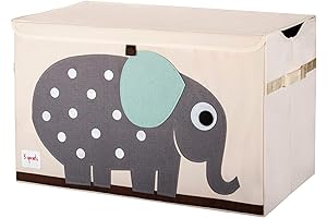 3 Sprouts Large Toy Chest Elephant Design
