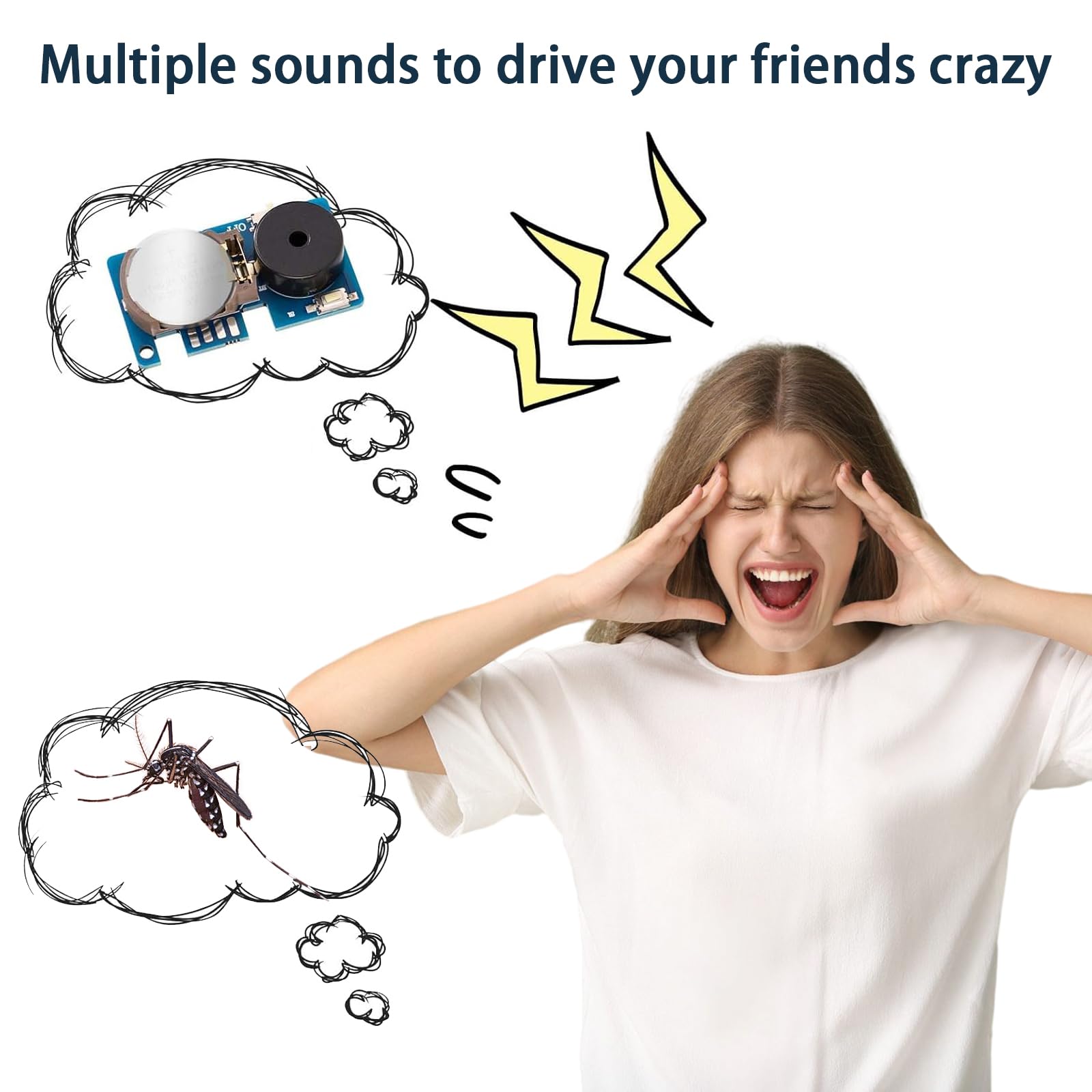3PCS Cricket Noise Maker Prank Set, Hidden Prank Noise Maker Devices with 16 Sounds - Image 4