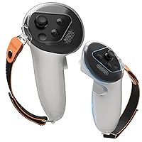 Vista 1 de Hibloks Upgraded Controller Grips Cover Compatible with MetaOculus Quest 3 Accessories,Silicone Cover with Non-slip Texture, Thumb Massage Design