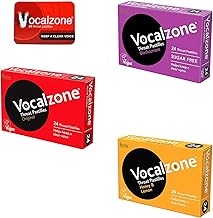 Vocalzone 3 Flavour Bundle + Free Tin! | Throat Pastilles | Multi-Pack (3 x 24) - for Hard-Working Voices.