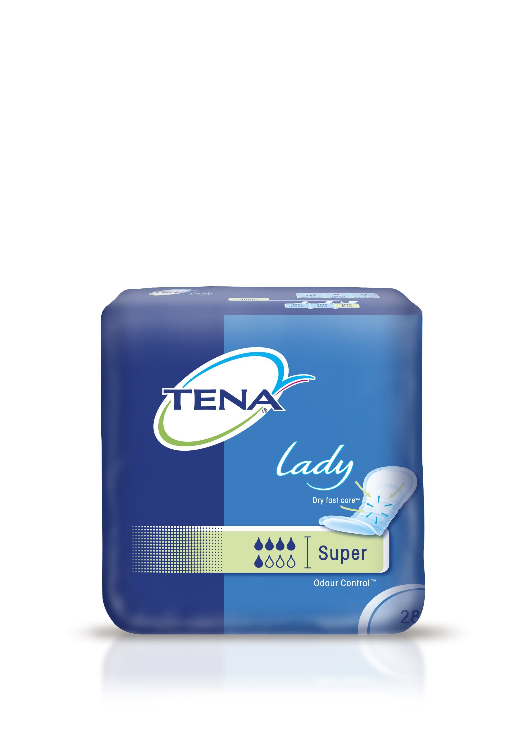 TENA Lady Super - Compresa (6 paquetes de 28 unidades]